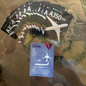 Delta A350-900 Aircraft Cards
